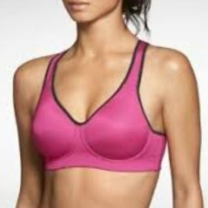 Nike Pro Rival Bra Dri Fit Sport Bra US 34E Pink
